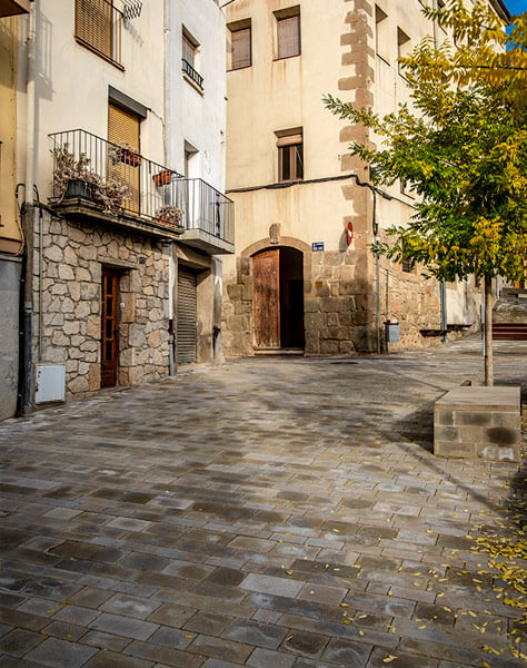 Obras de la Plaza Portal Nou de Ponts